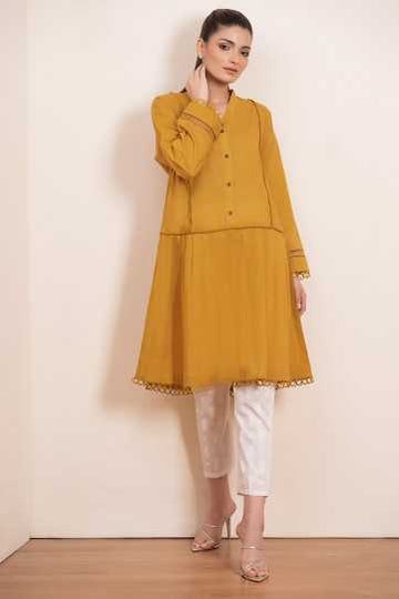 AlKaram Dyed Dobby Kurti C1C-31 Pret 2021